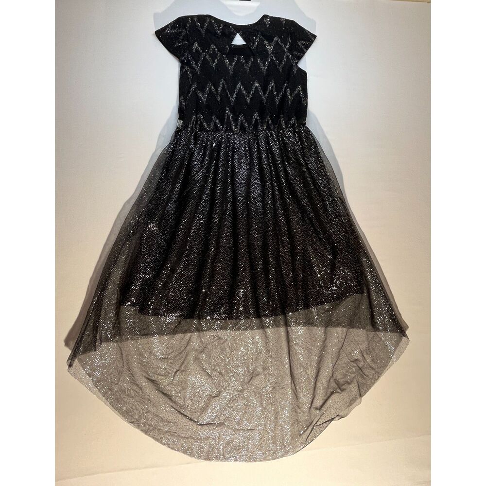 Black Sparkly Shimmery Whimsigoth Girl's Dress Size 10-12